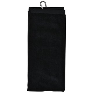 Longridge Luxury Three Fold Golf Handtuch, schwarz