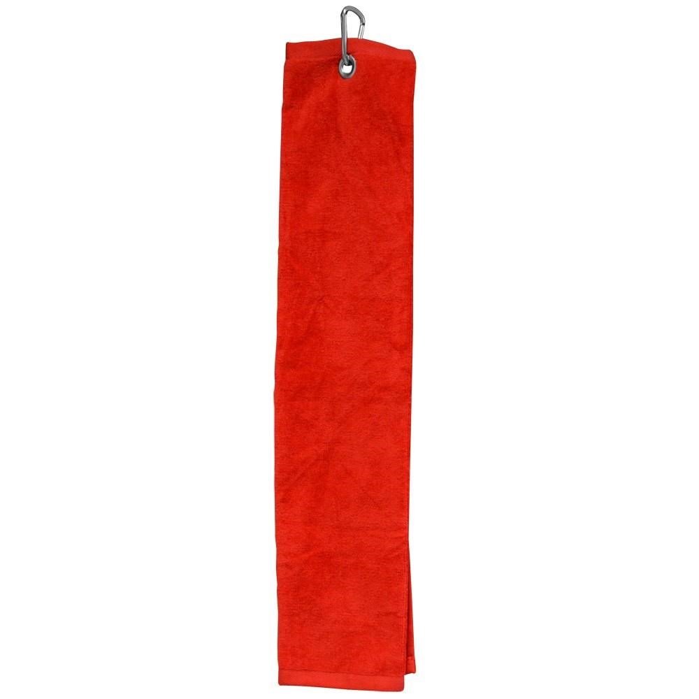 Longridge Luxury Three Fold Golf Handtuch, rot