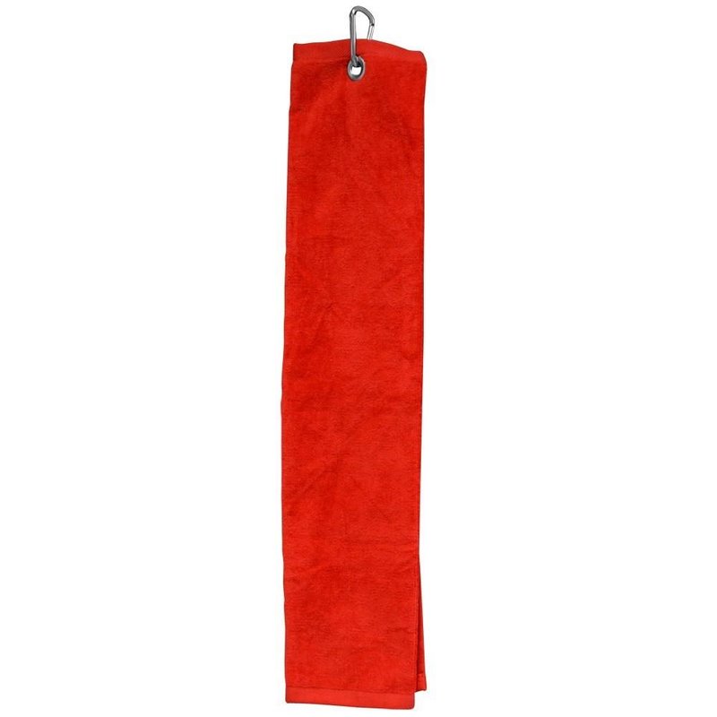 Longridge Luxury Three Fold Golf Handtuch, rot