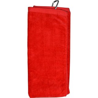 Longridge Luxury Three Fold Golf Handtuch, rot