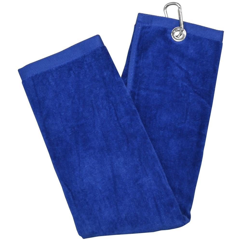 Longridge Luxury Three Fold Golf Handtuch, blau