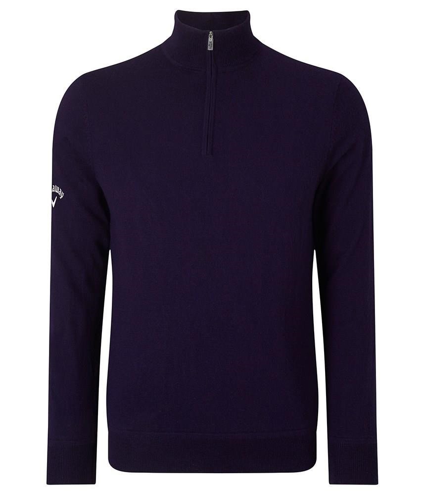 Callaway Windstopper 1/4 Zip Herren Pullover, dunkelblau