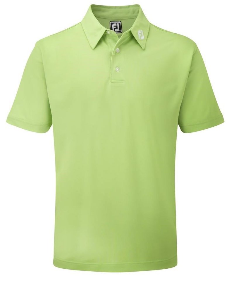 FootJoy Stretch Pique Solid Athletic Fit Herren Poloshirt, limette