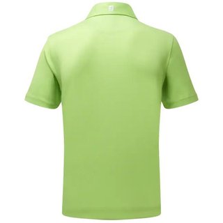 FootJoy Stretch Pique Solid Athletic Fit Herren Poloshirt, limette