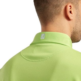 FootJoy Stretch Pique Solid Athletic Fit Herren Poloshirt, limette