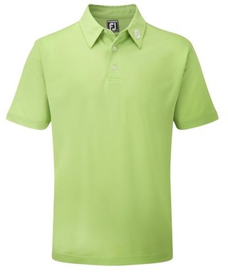 FootJoy Stretch Pique Solid Athletic Fit Herren Poloshirt, limette