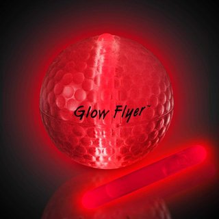 Masters Glow Flyer Golfbälle, rot