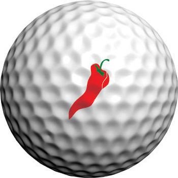 Masters Golfdotz Golfball-Sticker, Red Hot Chilli Peppers (24 Sticker)