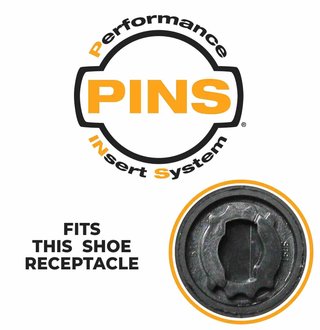 SoftSpikes Softspikes Stealth Golfspikes, schwarz/silber, PINS (20 Stück)