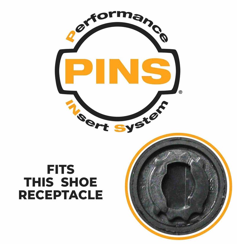 SoftSpikes Softspikes Stealth Golfspikes, schwarz/silber, PINS (20 Stück)
