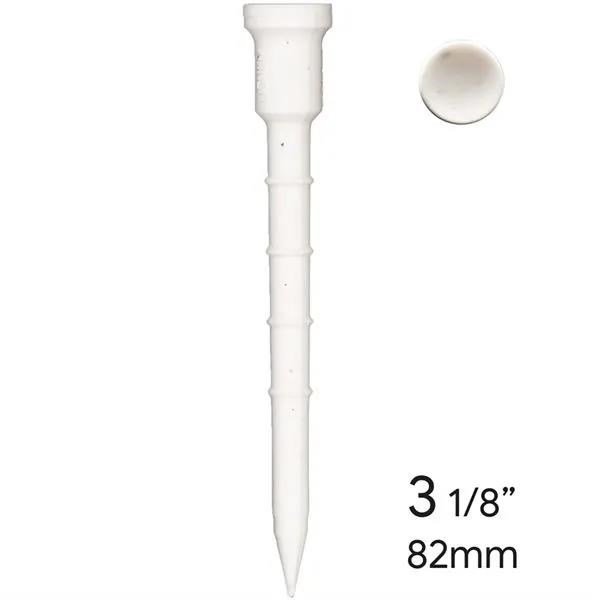 Lignum Tee Plastiktees 82mm, 12Stk., weiss
