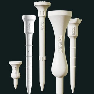 Lignum Tee Plastiktees 82mm, 12Stk., weiss