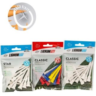 Lignum Tee Plastiktees 72mm, 12Stk., rosa