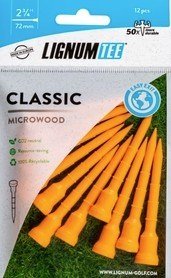 Lignum Tee Plastiktees 72mm, 12Stk., orange