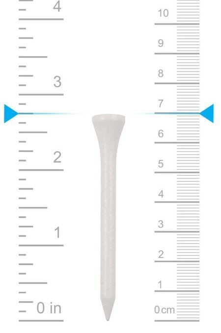 Masters White Wooden Tees, 70mm, 20Stk.