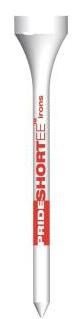 Pride Professional Tee System Prolength Short Rote Holztees 53mm (2 1/8"), 25 Stück