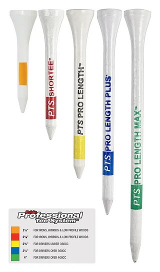 Pride Professional Tee System Prolength Yellow Holztees 69mm (2 3/4"), 100 Tees