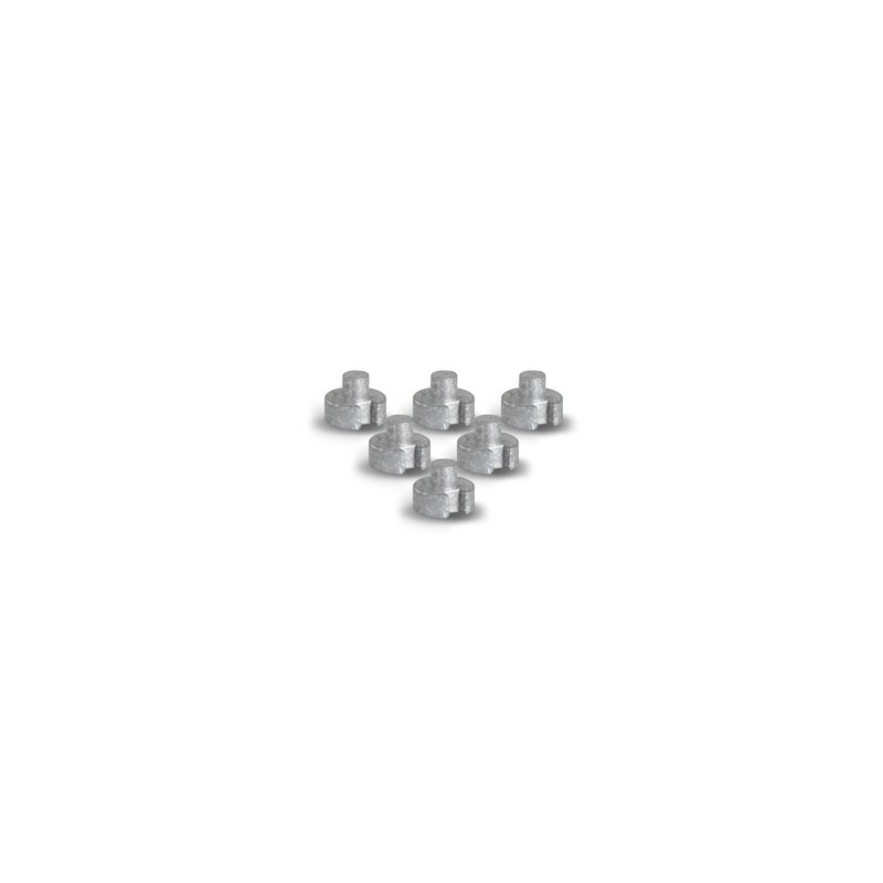 Masters Plug Gewicht Graphit - 2g (6er Pack)