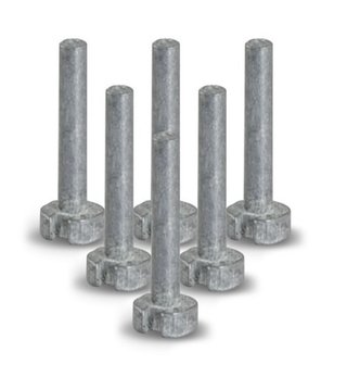 Masters Plug Gewicht Graphit - 4g (6er Pack)