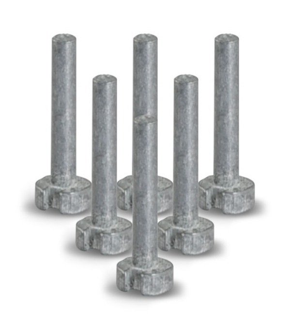 Masters Plug Gewicht Graphit - 4g (6er Pack)