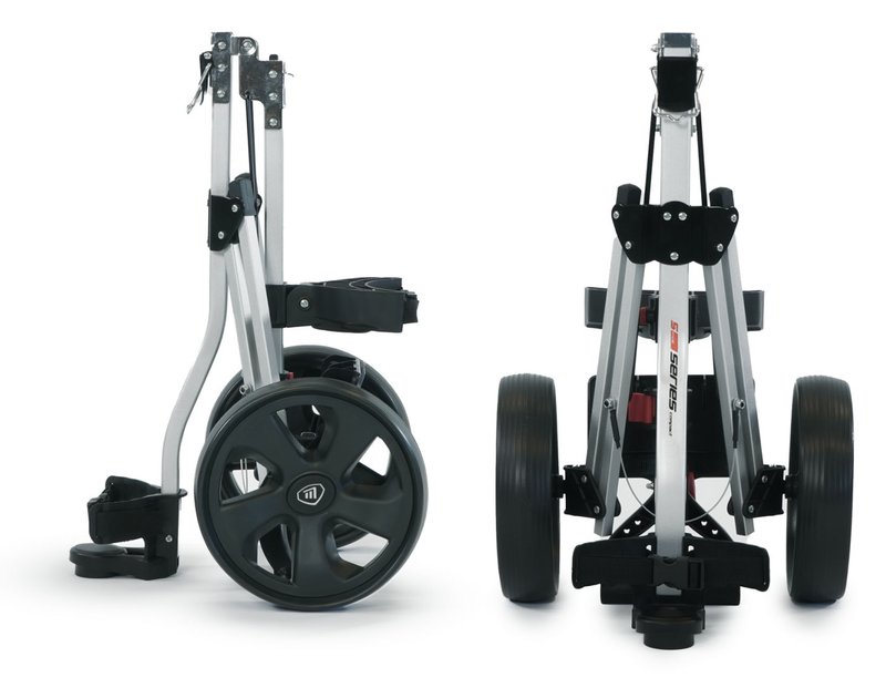 Masters Golf 5 Series Compact 2 Wheel Trolley, Silber