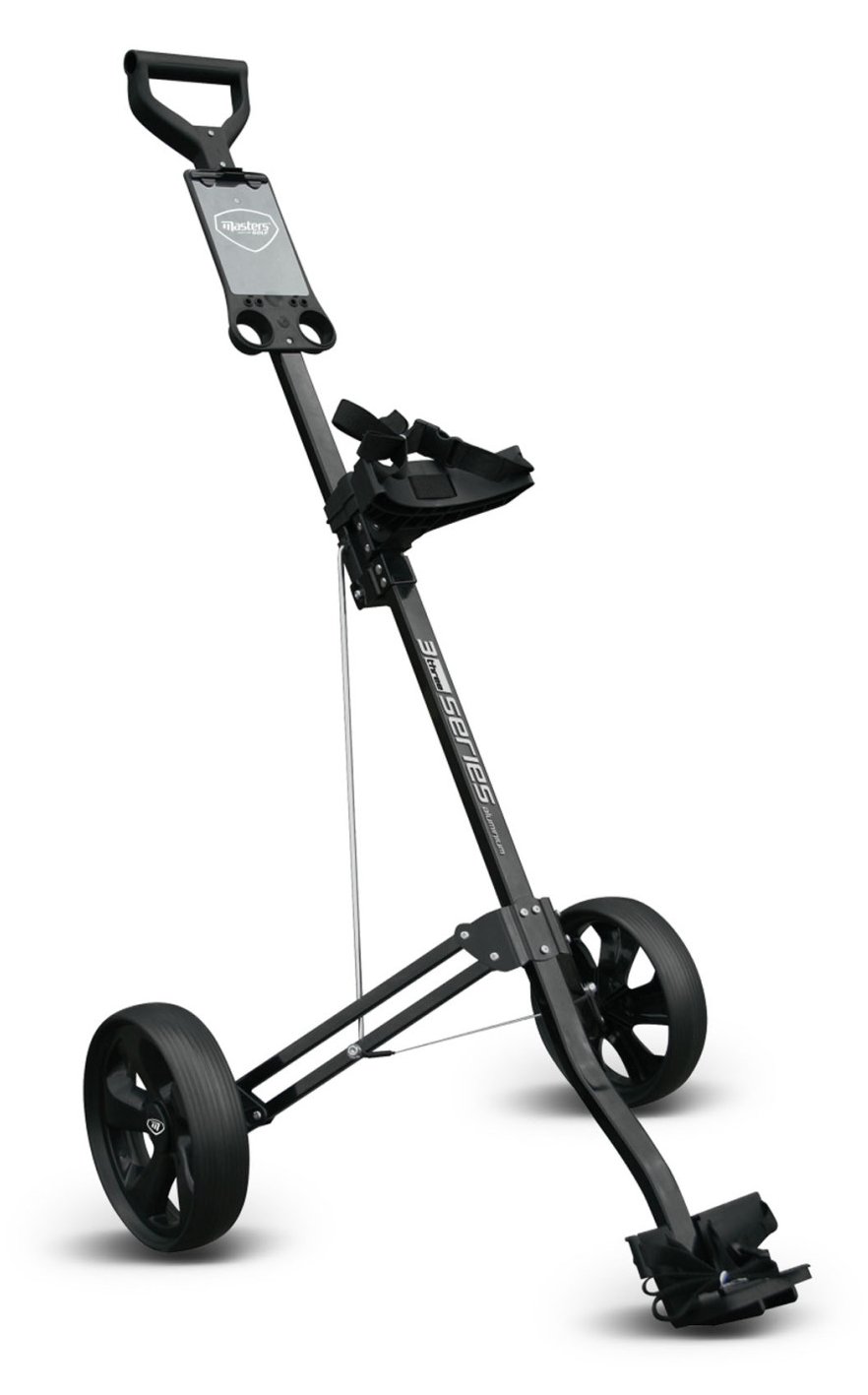 Masters Golf 3 Series Aluminium 2 Wheel Trolley, schwarz