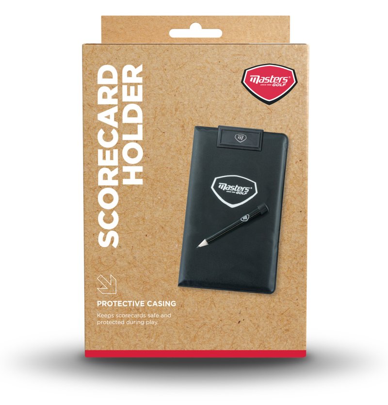 Masters Golf Score Card Holder, schwarz