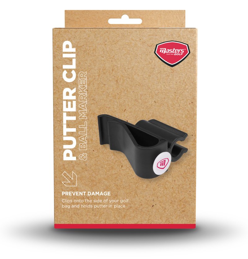 Masters Golf Putter Clip & Ball Marker, schwarz