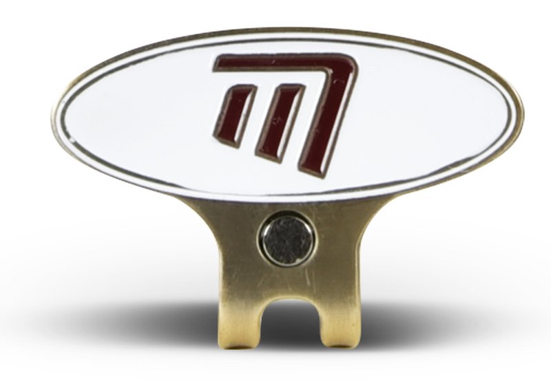 Masters Golf Cap Clip & Ball Marker, weiß/rot