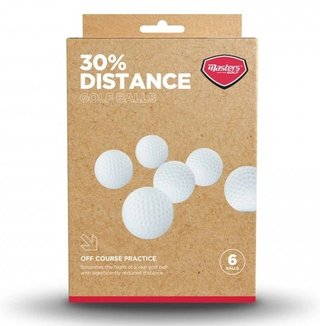 Masters 30% Distance golf balls (6 balls)