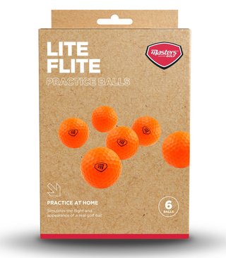 Masters lite-Flite Foam Trainingsbälle, orange,  6 Stk.