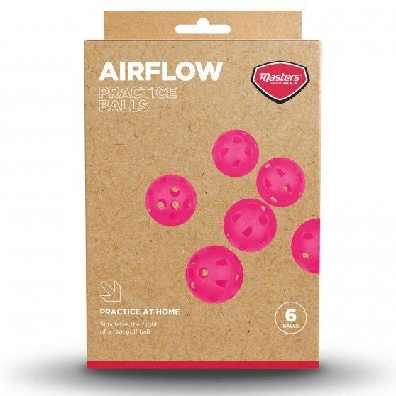 Masters Airflow XP Trainingsbälle aus Plastik, rosa, 6 Stk.