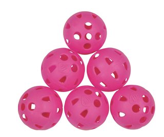 Masters Airflow XP Trainingsbälle aus Plastik, rosa, 6 Stk.
