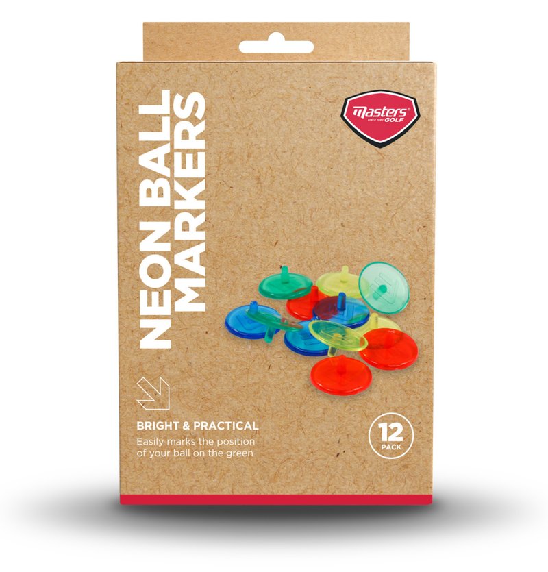 Masters Golf Neon Ball Markers (12 pack) Ballmarker