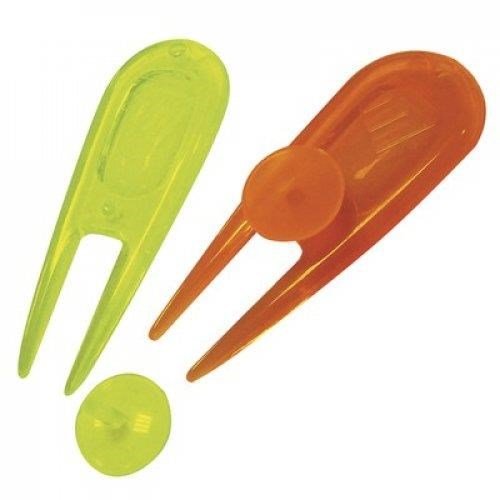 Masters Neon PitchFork & Ball Markers, neon, 2 x 2 pcs