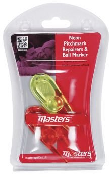 Masters Neon PitchFork & Ball Markers, neon, 2 x 2 pcs