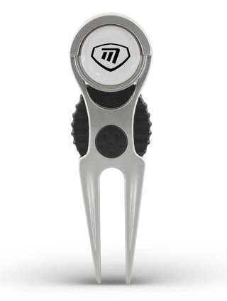 Masters Golf Deluxe Pitchfork With Marker Pitchgabel, silber