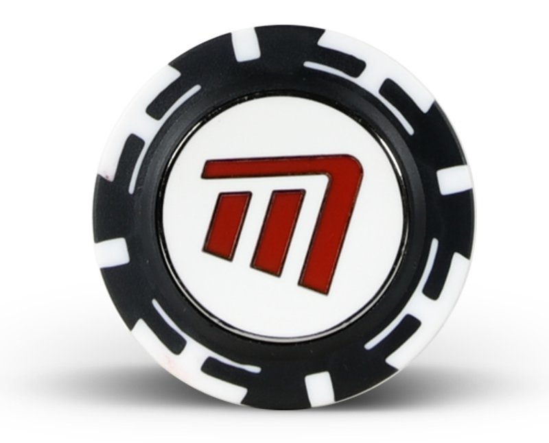 Masters Golf Poker Chips mit Mag Ball Marker Schwarz/Weiß (2er-Pack)