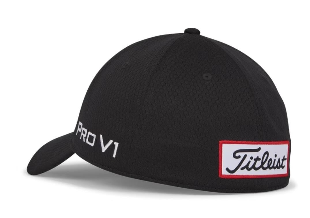 Titleist Tour Elite Fitted Herren Cap, schwarz