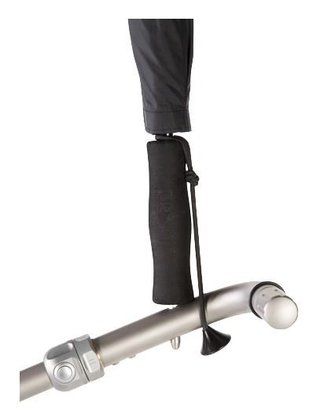 uCad Teleskop-Golfschirm 68" Automatik mit Schirmstift, silber