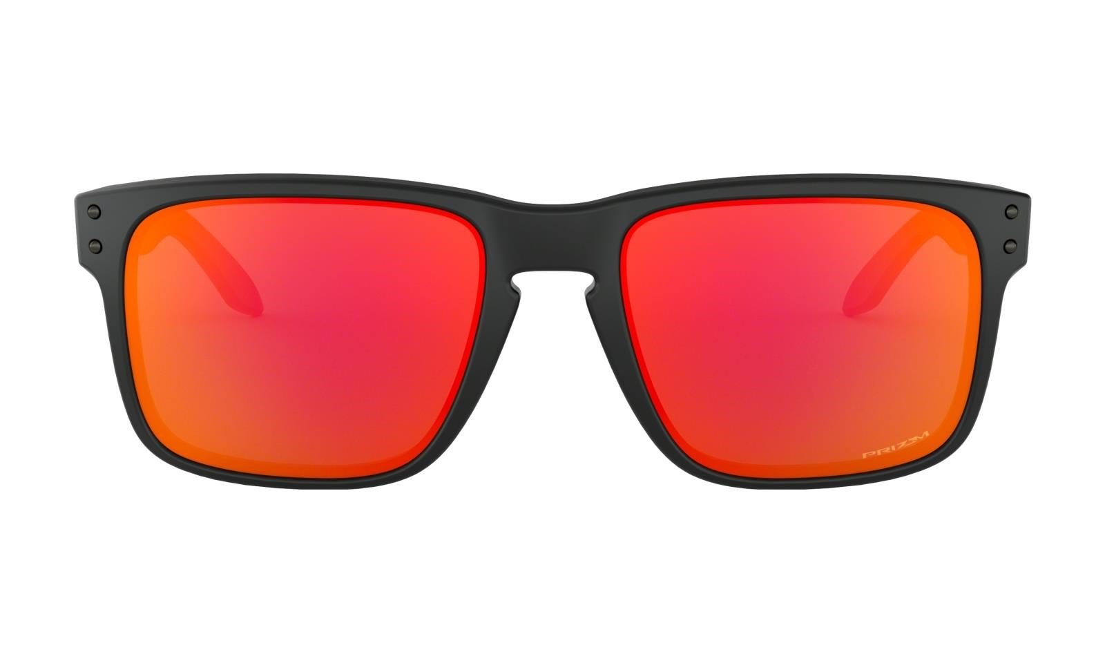 Oakley Holbrook Prizm Ruby Herren Sonnenbrille, Matte Black