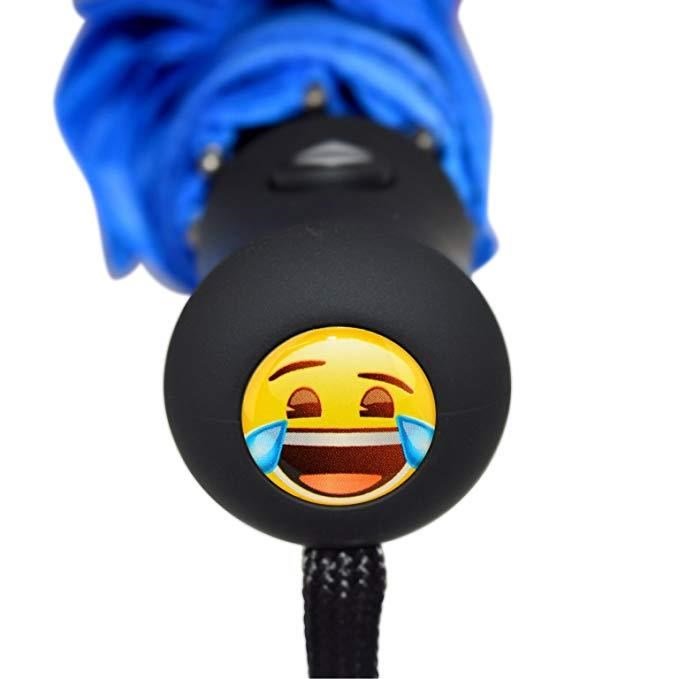 Emoji AutoFold Compact Regenschirm, mehrfarbig
