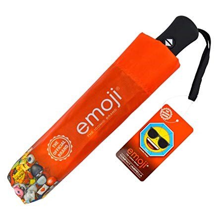 Emoji AutoFold Compact Regenschirm, Sonnenbrille