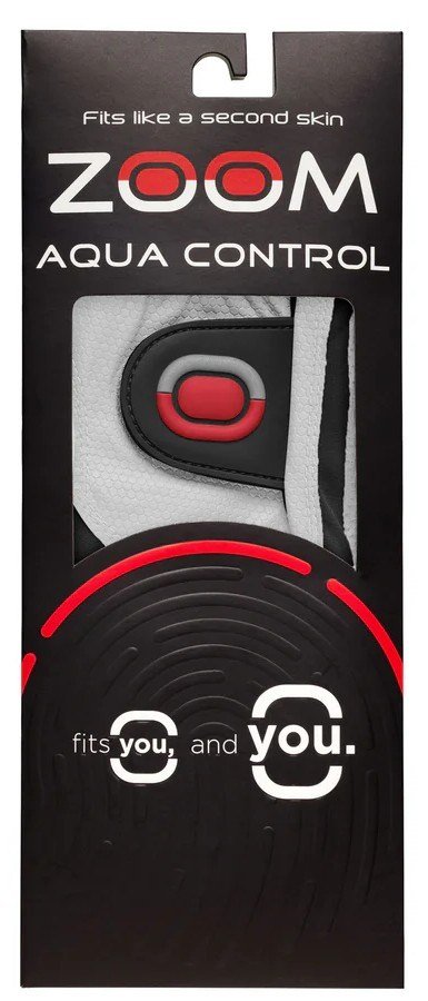 Zoom Aqua Control Herren Golfhandschuh, weiss/schwarz/rot