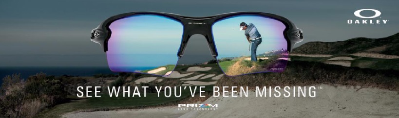 Direkter Vergleich der Sicht auf dem Golfplatz mit und ohne Prizm Golf-Gläser
