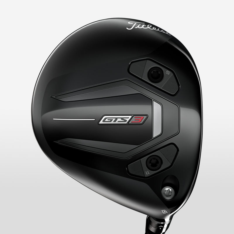 Diagramm des dualen Gewichtungssystems in Hacke und Spitze des GTS3 Fairwayholzes