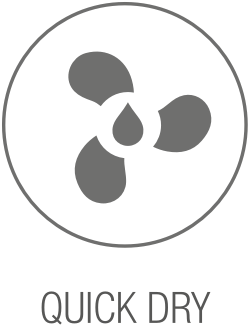 Schnelltrocknendes Material Icon