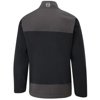 Ping AquaDrive Half-Zip wasserdichte Golfjacke Schwarz/Asphalt – Seiten-Detail