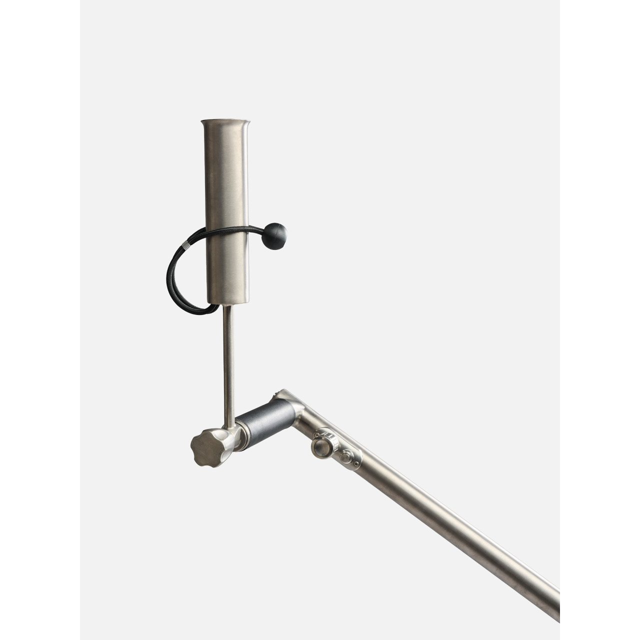Davies Caddy Titan verstellbarer Schirmhalter – Titan-Finish, Seitenansicht