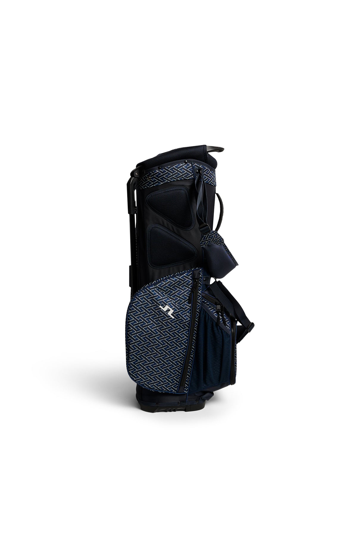 J.Lindeberg JL Flare Printed Golf Bag Gurt- und Fach-Detail